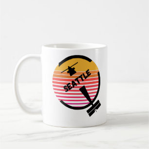 SEA Seattle Airport, Washington - Retro Vliegtuig Koffiemok