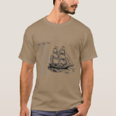 Sea Shanty Song, Ship, Blow the Man Down T-shirt (Voorkant)