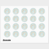 Sea Shell | Beach Wedding Ronde Sticker (Vel)