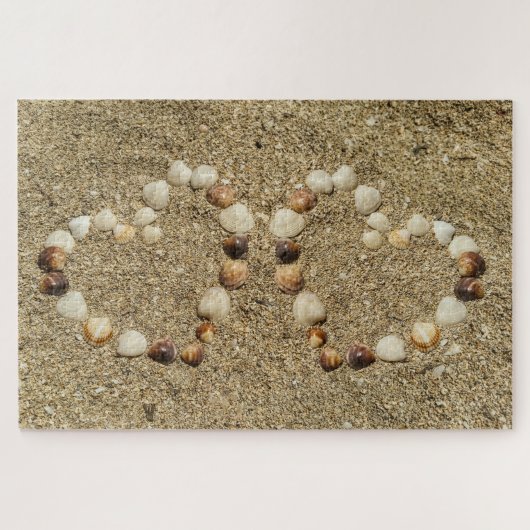 Sea Shell Heart Legpuzzel (Horizontaal)