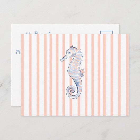 sea shell uitnodiging briefkaart (Voorkant / Achterkant)