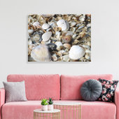 Sea Shells Beach Scene Macro Fotobehang Canvas Afdruk (Insitu (Woonkamer))