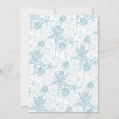 Sea Shells Boy Baby shower bedankt je notities (Achterkant)