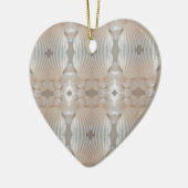 Sea Shells Love, Romantic Exotic Tropical Bridal Keramisch Ornament (Links)