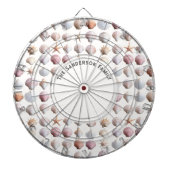 Sea Shells Ocean Life Beach Seashore Custom Dartbord (Voorkant)