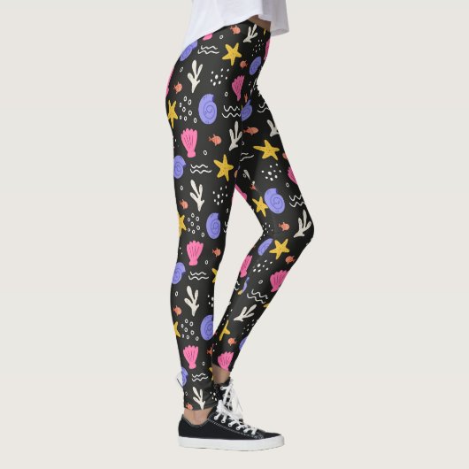 Sea Shells Star Fish Leggings (Rechts)