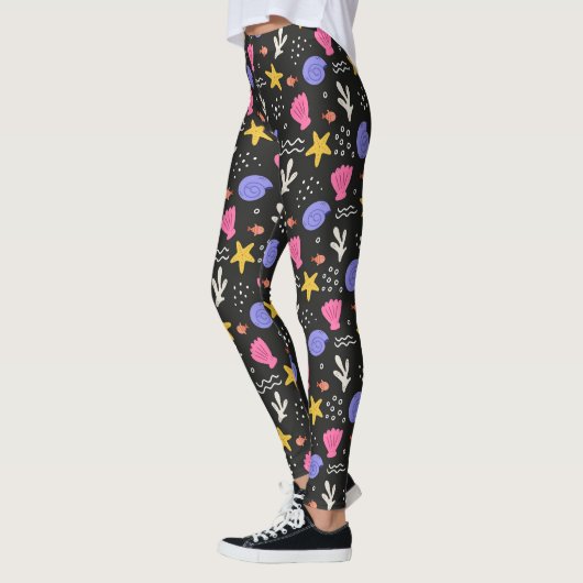 Sea Shells Star Fish Leggings (Links)