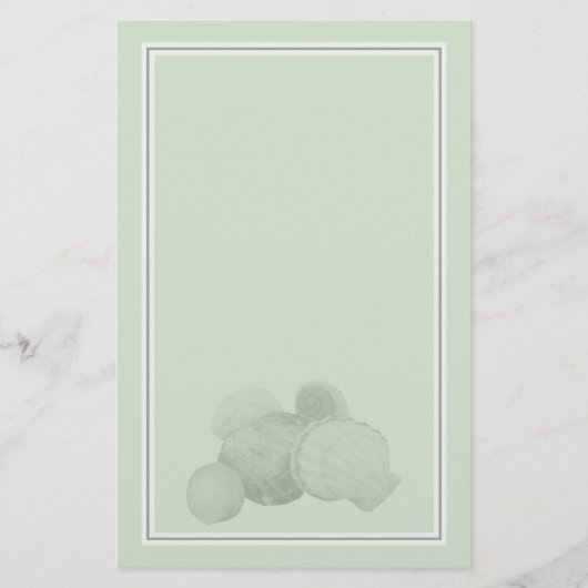 Sea Shells Stationery Briefpapier (Voorkant)