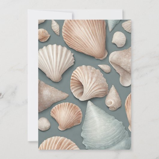 Sea Shells Vrijgezellenfeest Kaart (Achterkant)