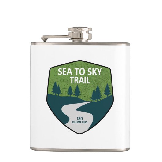 Sea To Sky Trail Brits-Columbia Heupfles (Voorkant)