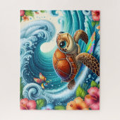 Sea Turrtle Legpuzzel (Verticaal)