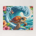 Sea Turrtle Legpuzzel<br><div class="desc">Sea Turtle
Art/illustration
colorful
customizable</div>