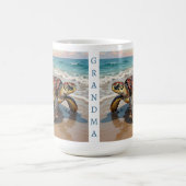 Sea Turtle and Baby Illustration | Personalized Koffiemok (Center)