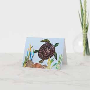 Sea Turtle Birthday Bedankkaart