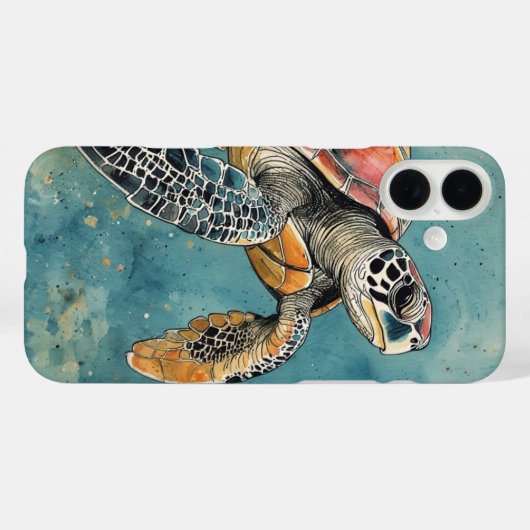 Sea Turtle Case-Mate iPhone Case (Achterkant (horizontaal))