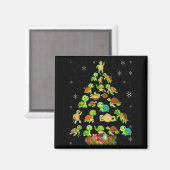 Sea Turtle Christmas Tree Matching Family Xmas Tre Magneet (Voorkant / Achterkant)