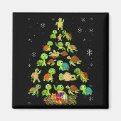 Sea Turtle Christmas Tree Matching Family Xmas Tre Magneet (Voorkant)