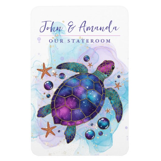 Sea Turtle Cruise Ship Stateroom Magnet Magneet (Verticaal)
