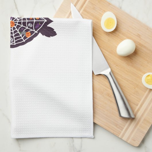 Sea Turtle Halloween Spider-web Pumpkin Ghost Hall Theedoek (Quarter Fold)