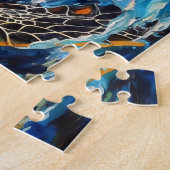 Sea Turtle in Expressive Oil Brushwork Legpuzzel (Zijkant)
