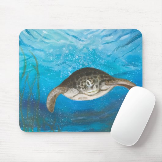 Sea turtle mousepad muismat (Met muis)