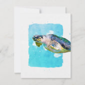 Sea Turtle Note Card for Any Occasion Notitiekaartje (Voorkant)
