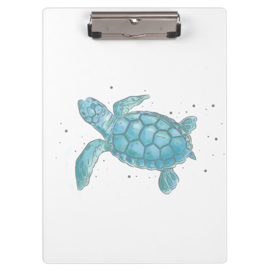 Sea Turtle Notebook Klembord (Voorkant)