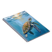 Sea Turtle Ocean Animal Watercolor Notitieboek (Rechterzijde)