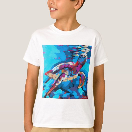 Sea Turtle Painting - Beach Home Decor T-shirt (Voorkant)