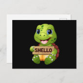 Sea Turtle Sealife Ocean Turtles Animal Gift Idea Briefkaart (Voorkant / Achterkant)