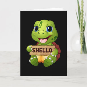 Sea Turtle Sealife Ocean Turtles Animal Gift Idea Kaart