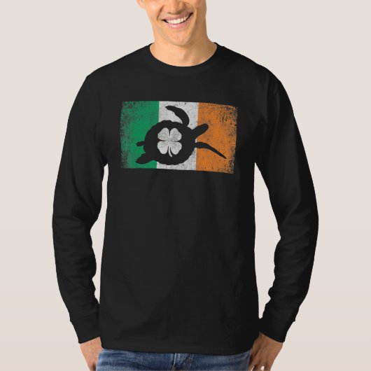 Sea Turtle St Patrick's Day Irish Flag Ireland Sai T-shirt (Voorkant)