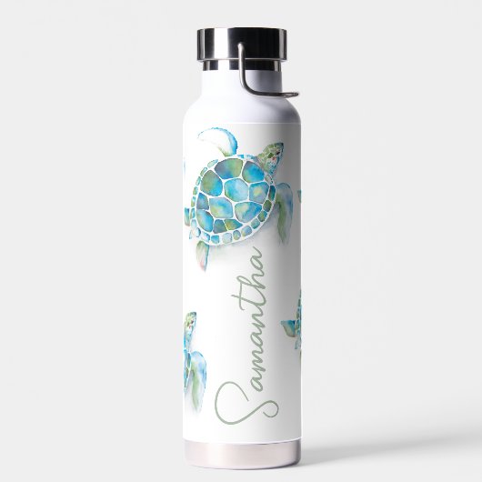 Sea Turtle Themed Reusable Water Bottles Waterfles (Links)