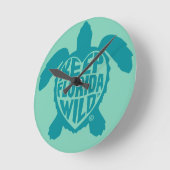 Sea Turtle Time Wall clock Ronde Klok (Hoek)