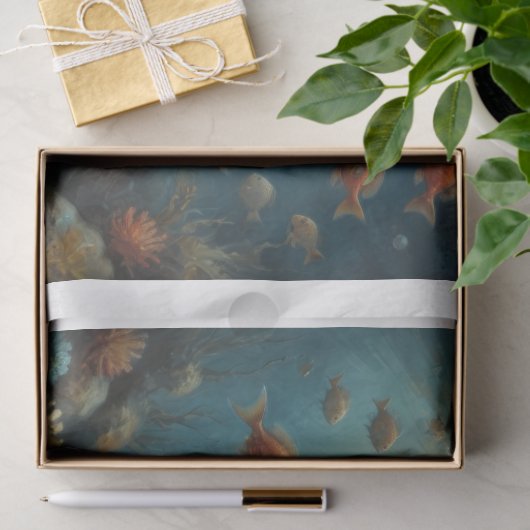 Sea Turtle Underwater Decoupage Tissuepapier (Geschenk)