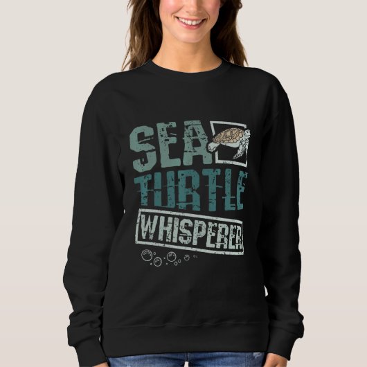 Sea turtle whisperer trui (Voorkant)