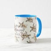 Sea Turtles Beach Happy Place Mok (Voorkant rechts)