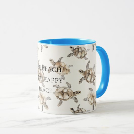 Sea Turtles Beach Happy Place Mok (Voorkant rechts)
