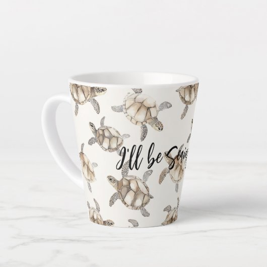 Sea Turtles Beach Sea-ing You Latte Mok (Linkerhoek)