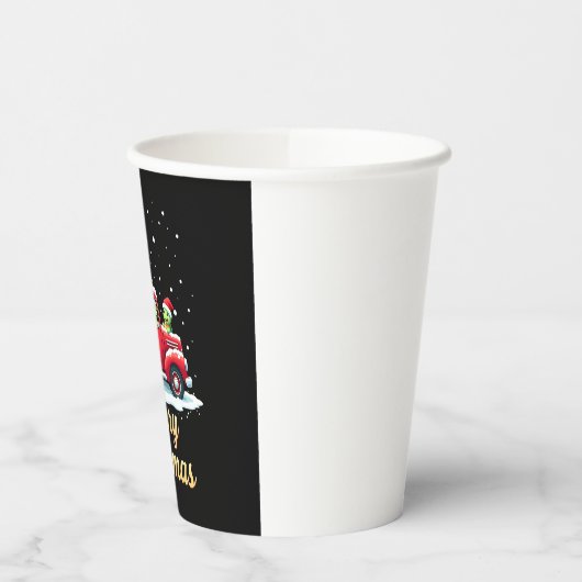 Sea Turtles Driving Christmas Tree Truck Turtle Ch Papieren Bekers (Links)