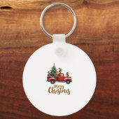 Sea Turtles Driving Christmas Tree Truck Turtle Ch Sleutelhanger (Voorkant)