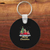 Sea Turtles Driving Christmas Tree Truck Turtle Ch Sleutelhanger (Voorkant)