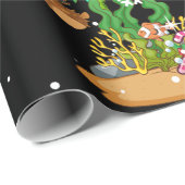 Sea Turtles Lover Xmas Sea Turtle Christmas Tree Cadeaupapier (Rol Hoek)