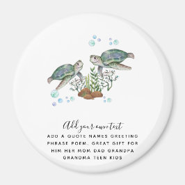 SEA TURTLES Personalized Magneet