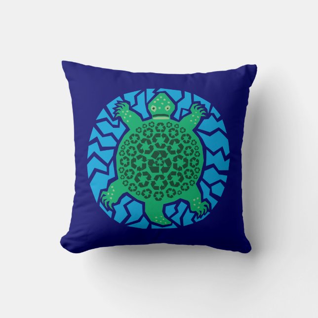 Sea Turtles, Recycling Kussen (Voorkant)