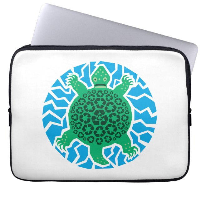Sea Turtles, Recycling Laptop Sleeve (Voorkant)