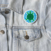 Sea Turtles, Recycling Ronde Button 5,7 Cm (In situ)