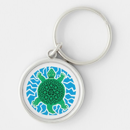 Sea Turtles, Recycling Sleutelhanger (Voorkant)