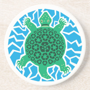 Sea Turtles, Recycling Zandsteen Onderzetter