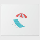 Sea umbrella chair cadeaupapier (Vlak)